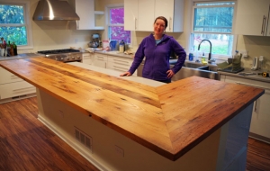 Rustic Oak Barn Wood Kitchen Counter Top 