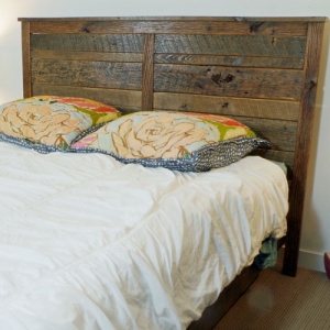 Bed Made from Barn Siding