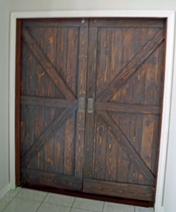 Barn Doors, Rustic Brown and Gray