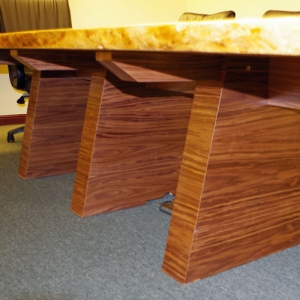 Live Edge Cherry/Walnut Conference Table