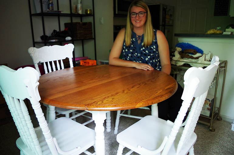 Refinished Table & Chairs For Olivia