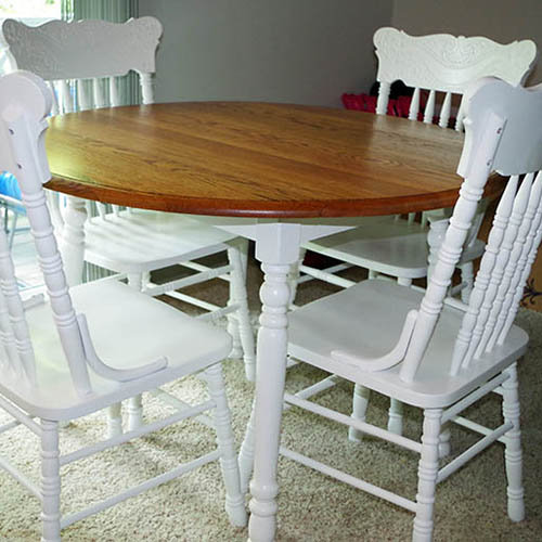 Table And Chairs Refinishing For Olivia