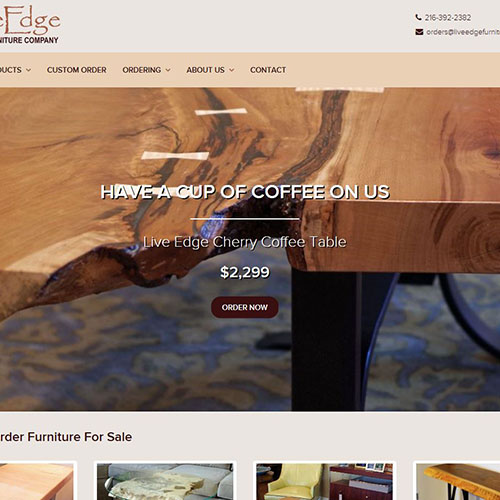 Learn About Live Edge Furniture Company, Our Online Store