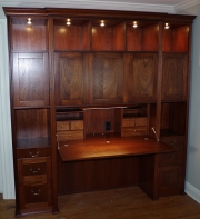 Combination Desk and Display Cabinet