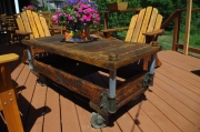 Outdoor Coffee Table from Rustic Wood