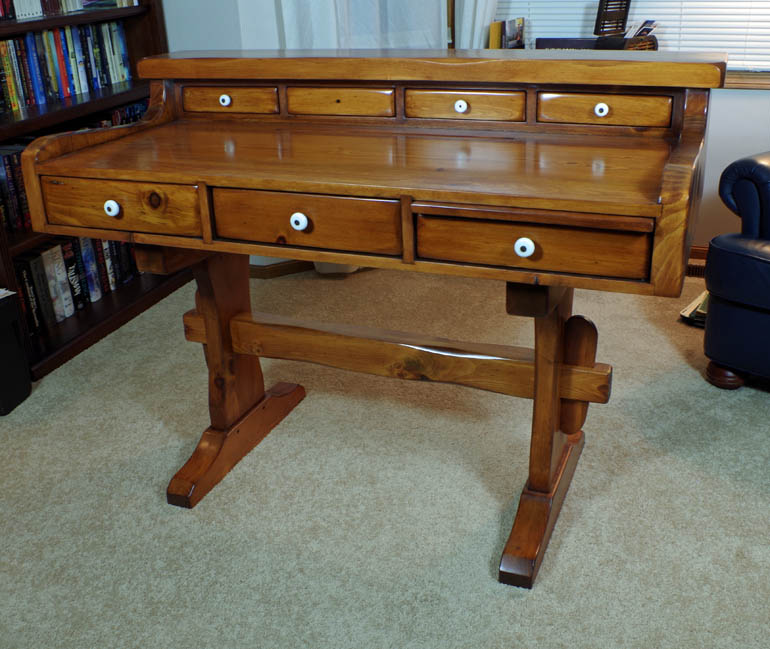 Refinished Heirloom Pine Desk