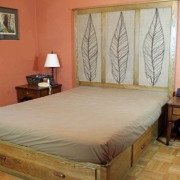 Repurposed Bed and Dresse