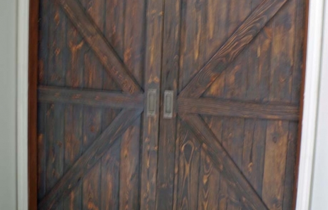 Barn Door, Rustic Brown and Gray
