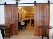 Rustic Barn Wood Sliding Doors for Luca West Restaurant