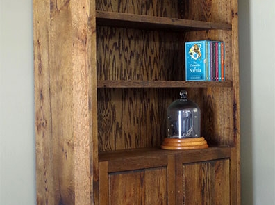 Rustic Barn Wood Bookshelf