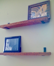 Floating Shelves Made Of Rustic Barn Wood