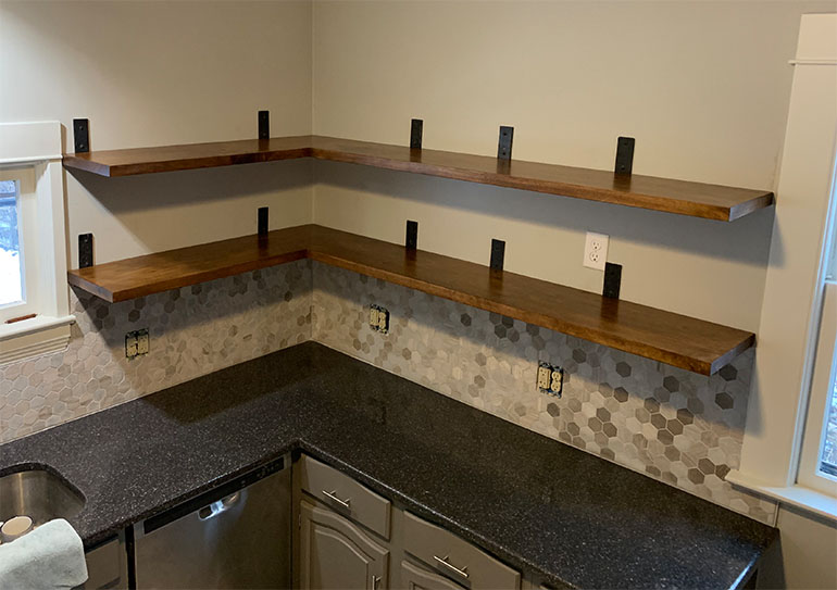 Kitchen Shelves For Jake And Laura