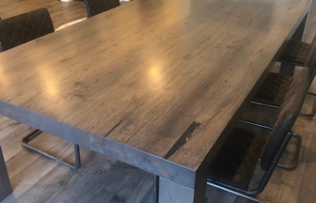Rustic Barn Wood Table With Modern Flair