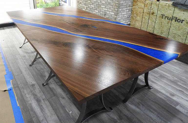 Live Edge Epoxy Resin Conference River Table