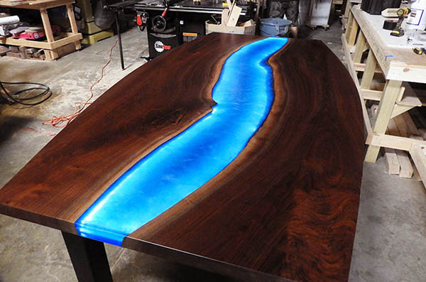 Live Edge Conference River Table For The Dragras Group