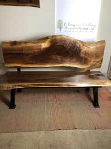 Live Edge Wood Benches For Sale Online At CVCF [With Backs, Hairpin Legs Or Metal Legs]