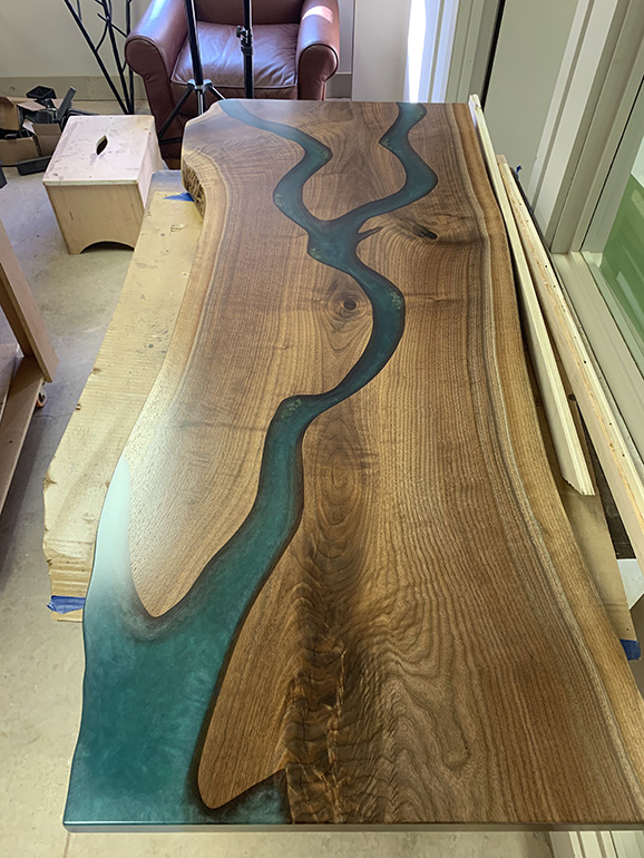 Epoxy Resin Countertop For AC Moon