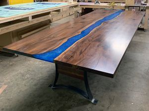 Walnut Epoxy Resin Conference Table