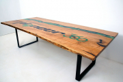 Hickory River Table With Company Name Engraving