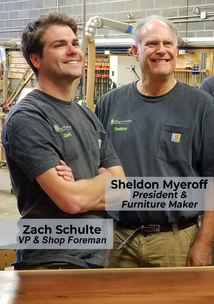 Sheldon Myeroff And Zach Schulte At Work Building Custom Furniture For Families All Across The U.S.