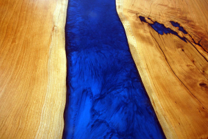 Custom Made Live Edge Wood Dining Tables With Any Color Of Epoxy Resin River For For Sale Online $5,600 For Sale At CVCF River Table Online Store In 2021