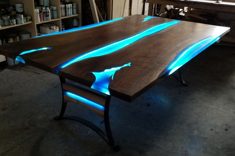 Buy A River Table Online Live Edge Dining Tables In Stock [Epoxy]