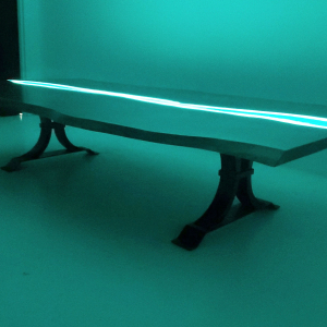 LED Backlit Epoxy Resin River Table