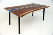 Live Edge Blue River Dining Table