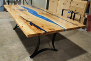 Hickory Resin River Dining Table